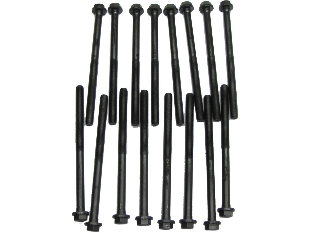 Zylinderkopfschrauben (16 Stück) für Euro V6 Motor. Passend für Peugeot 504 V6, 505 V6, 604 V6, 605 V6. Citroen XM V6. Renault Espace V6, R25 V6