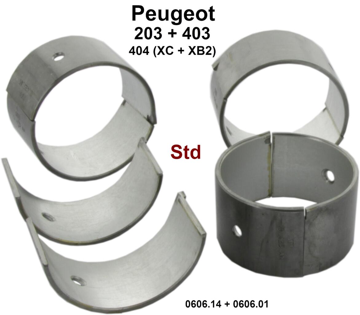 P 203/403/404 Pleuellager (kompletter Satz) für Benzin Motoren mit 3 Kurbelwellenlager. Abmessung: Standardmaß. Durchmesser Kurbelwelle: 44