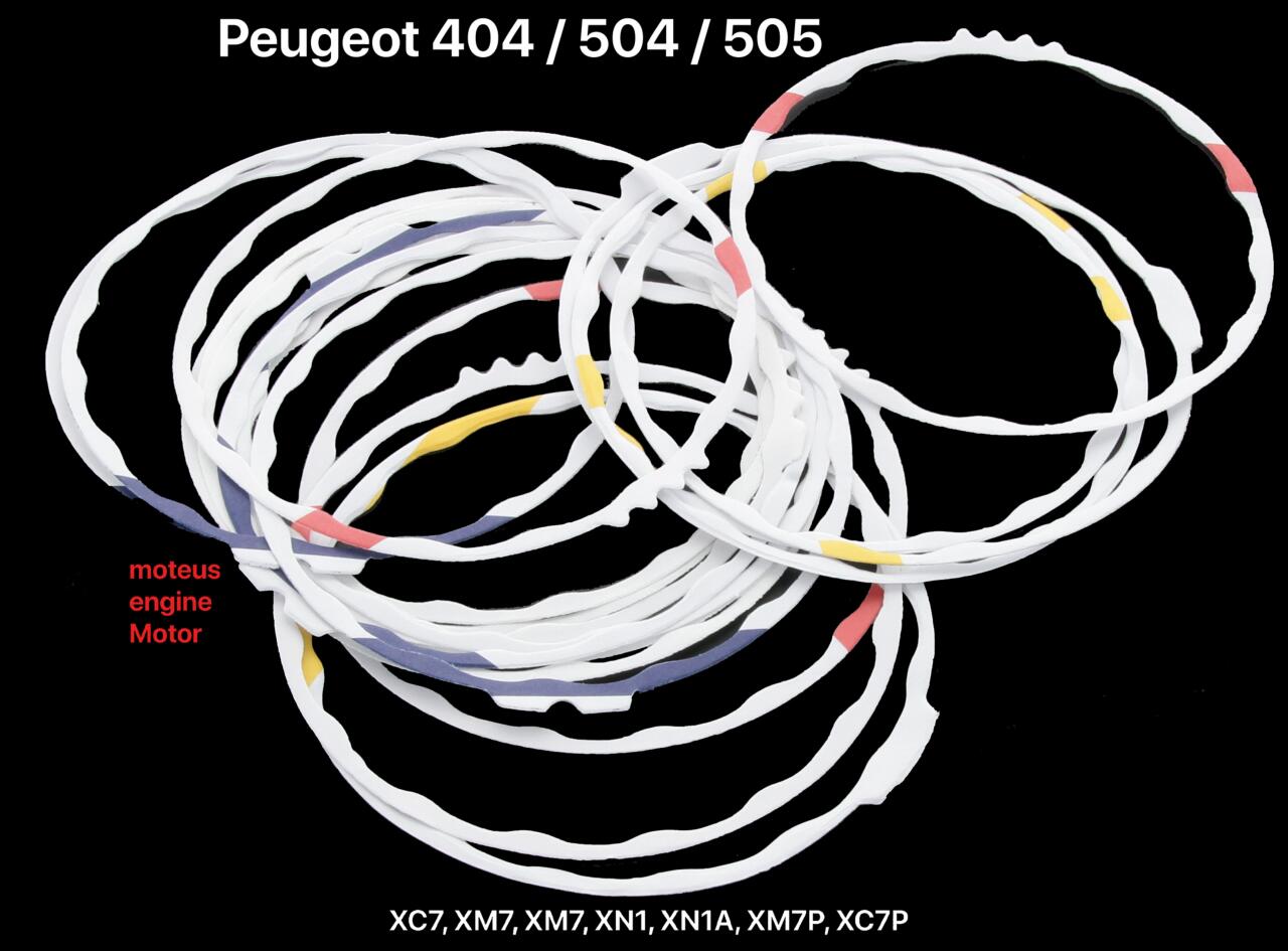 P 404/504/505, Laufbuchsen Dichtung unten. Passend für Peugeot 404 ab Baujahr 01/1970 (Motor XC7, CM7). 504/505 ab 01/1971 (Motor XM7, XN1, XN1A)