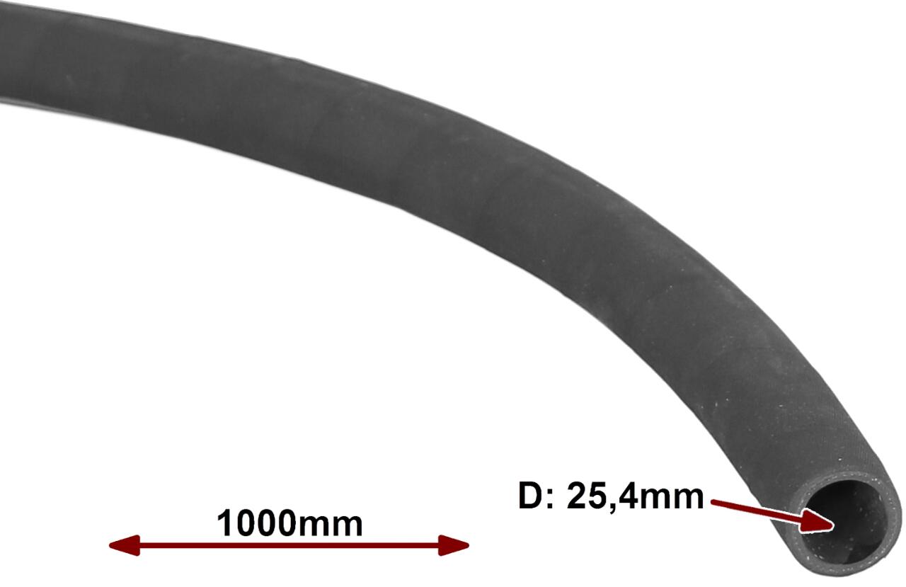 Kühlerschlauch universal. Innendurchmesser: 25,4mm. Aussendurchmesser: 32,0mm. Länge: 1000mm.