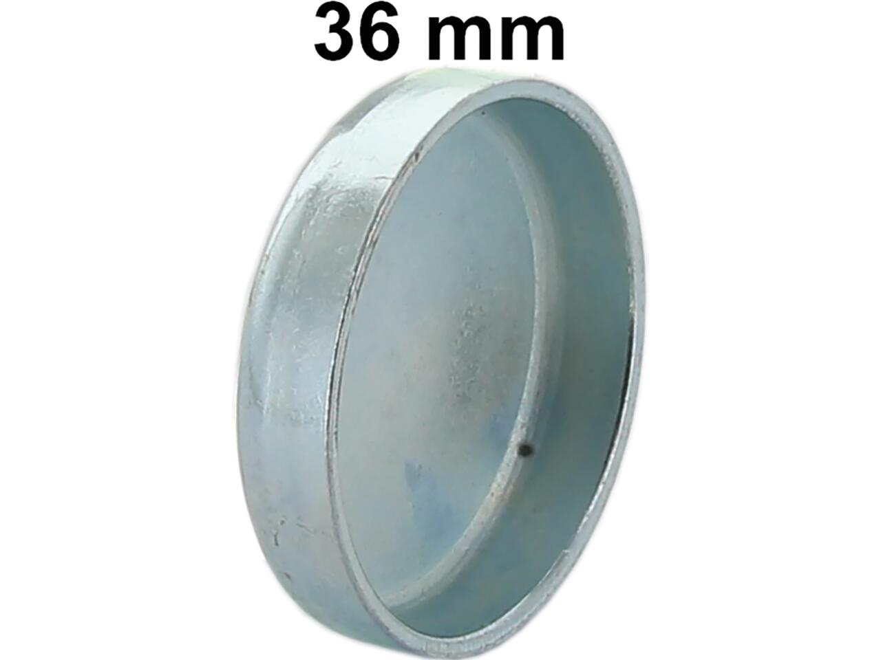 Froststopfen (Kernloch Verschlußdeckel). Durchmesser: 36mm. Passend für Peugeot 504 V6. Alpine A310, Renault R30, R5. Or. Nr. 0232.12