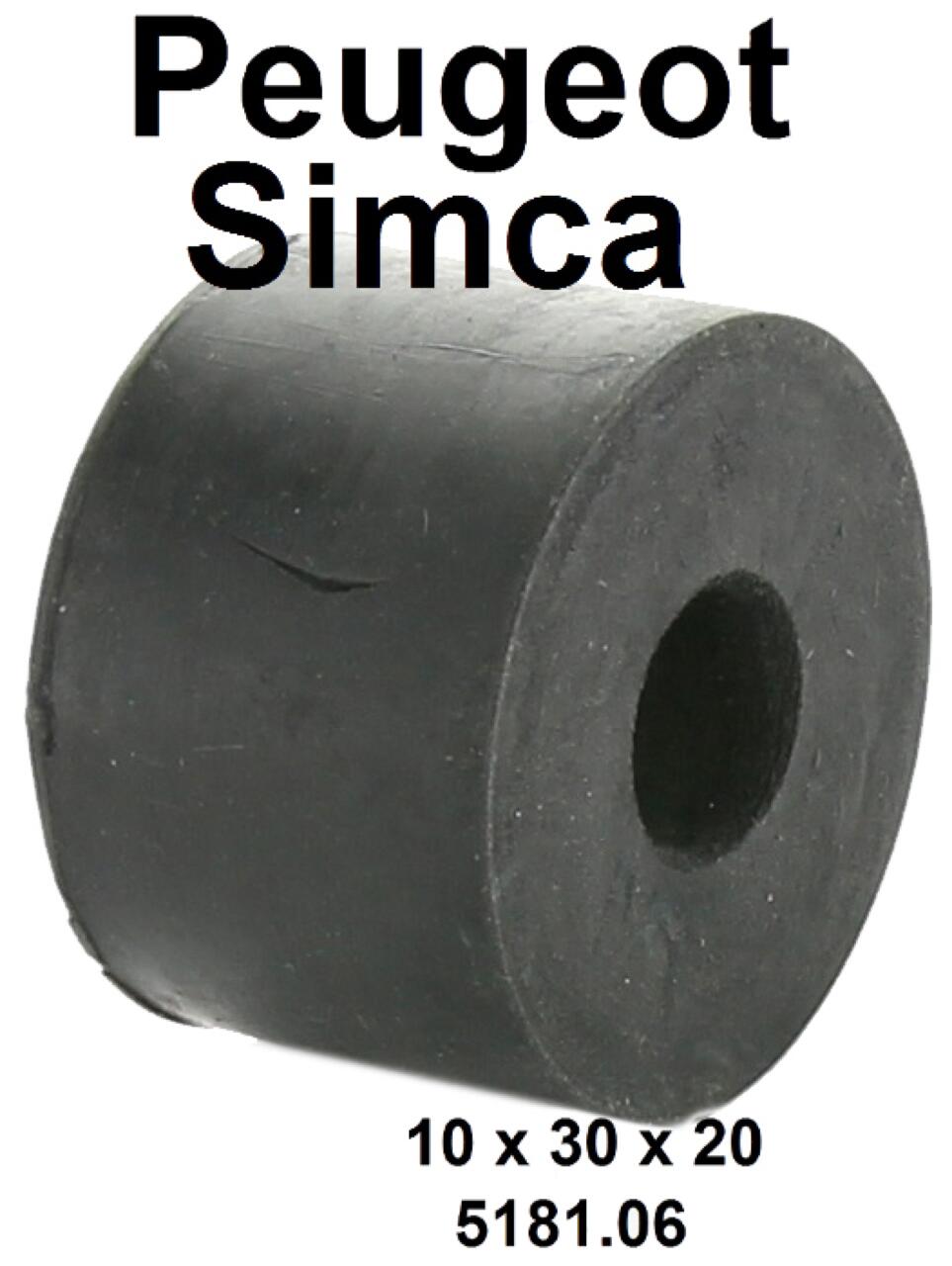 Gummiaufnahme für die Koppelstange, am Stabilisator. Passend für Peugeot 304, 504, 505, 604. Simca 1307/1308/Horizon. Abmessung: