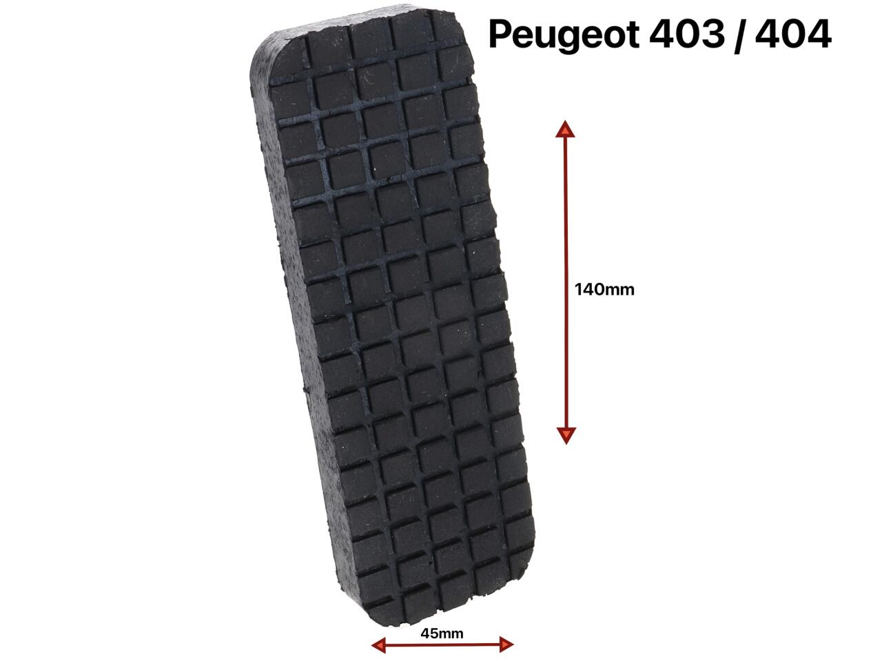 P 403/404, Pedalgummi Gaspedal groß. Länge gesamt ca. 140mm, Breite 45mm.