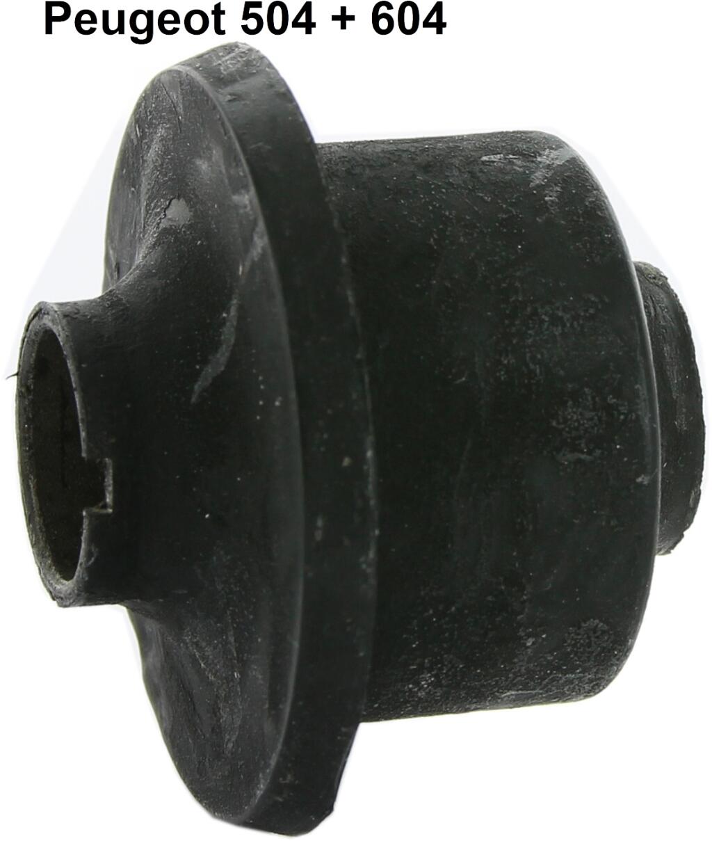 P 504/604, Silentbuchse für den Querlenker Vorderachse. Passend für Peugeot 504, von Baujahr 07/1968 bis 02/1971. Peugeot 604