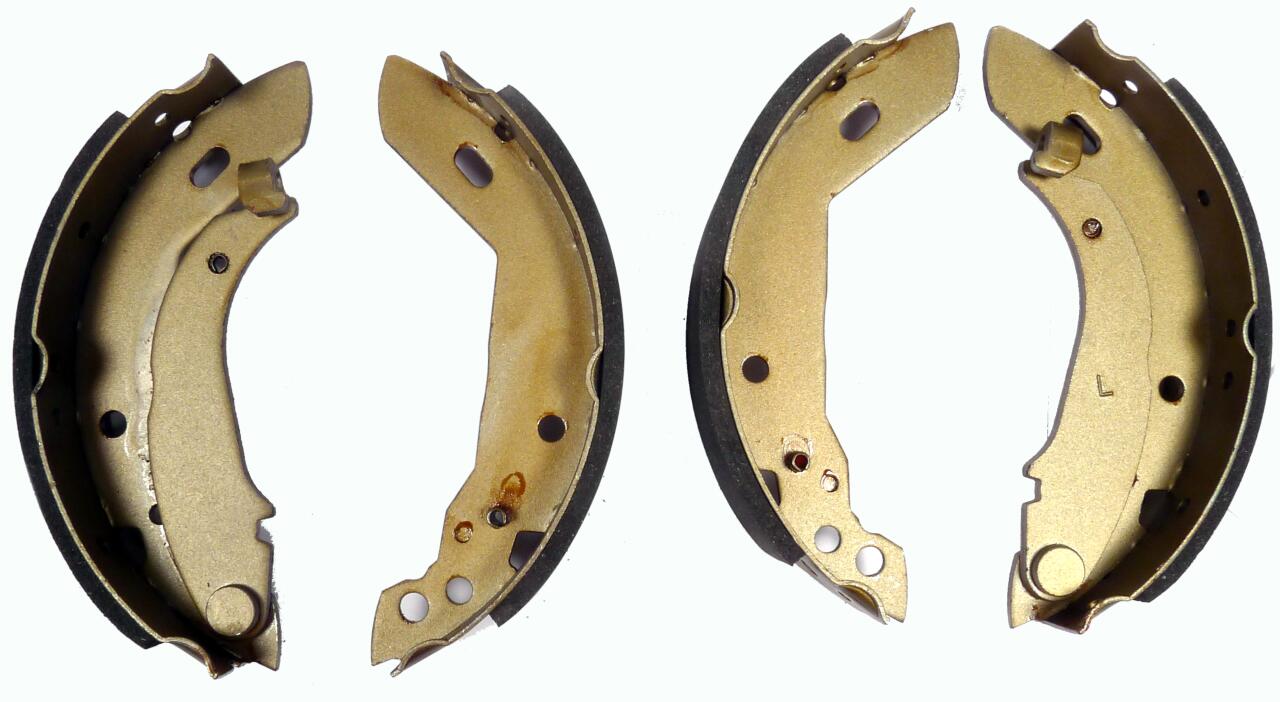 P 205/309/Super5/R9/R11, Bremsbacken hinten mit automatischer Nachstellung. Peugeot 205 GTI, P 309, Renault Super5, R9, R11. Bremssystem Lucas