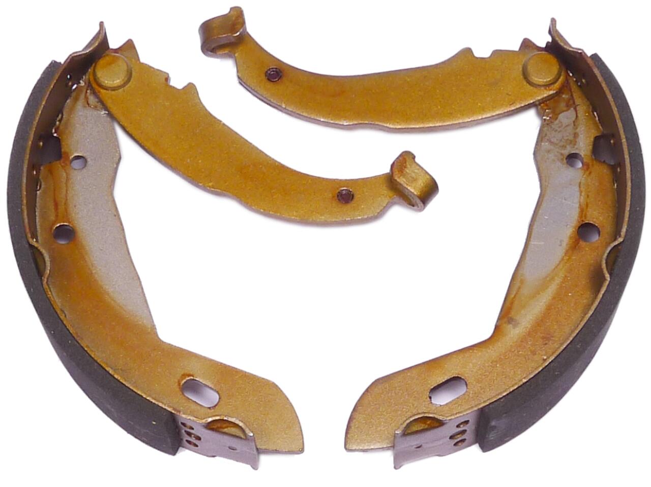 P 205, Bremsbacken hinten für Peugeot 205, außer GTI. Bremssystem Girling. Durchmesser 180mm. Bremsbelagbreite 32mm.