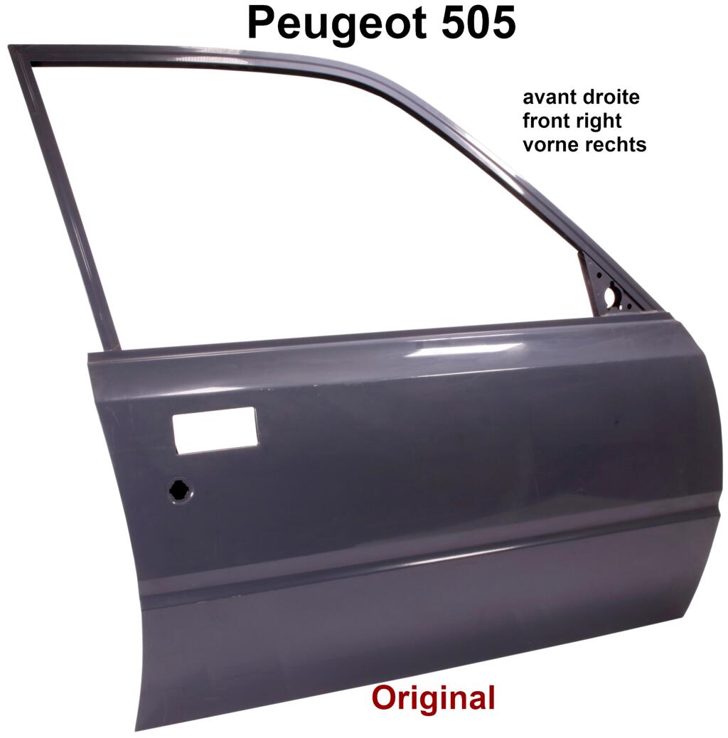 P 505, Tür vorne rechts, Peugeot 505. Original!