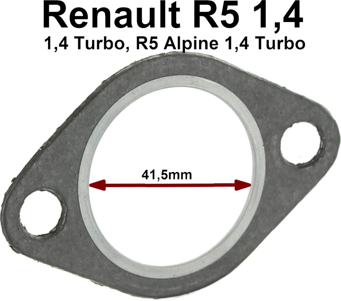 Dichtung Hosenrohr. Passend für Renault R5 1,4 + 1,4 Turbo. R5 Alpine 1,4 Turbo. Per Stück! Innendurchmesser: 41,5mm.