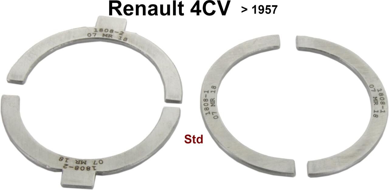 4CV, Kurbelwelle Anlaufscheibe (Axialspiel), Standardmaß. Passend für Renault 4CV, bis Baujahr 1957!