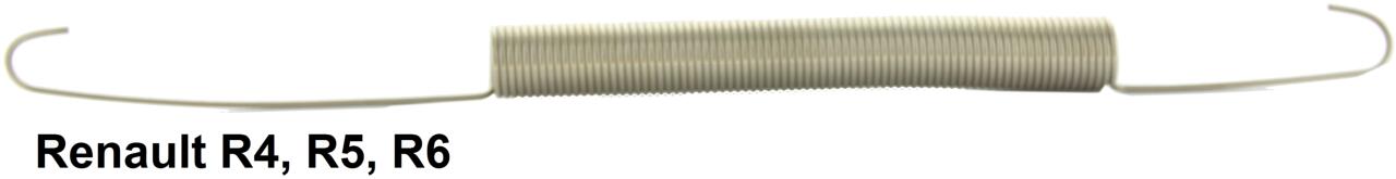 Gaszugfeder, passend für Renault R4, R5, R6. Gesamtlänge: 22cm.