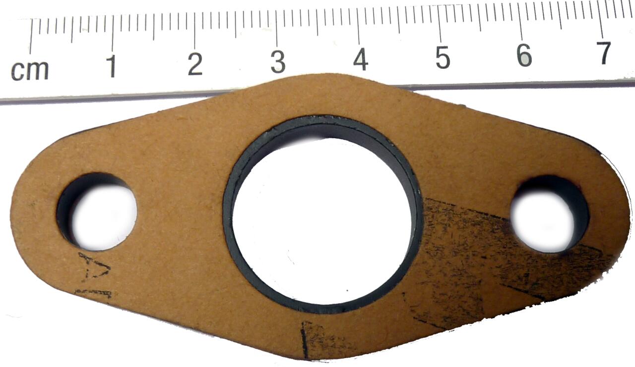 Vergaserfußdichtung (Isolierplatte zwischen Vergaser und Ansaugkrümmer). Passend für Renault R12, R15, R16. Durchmesser: 20,5mm