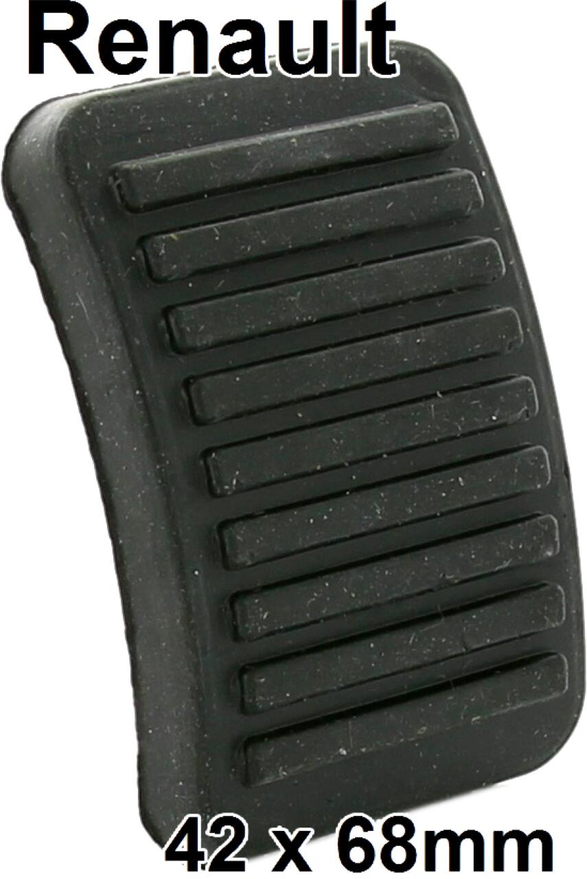 Pedalgummi für Renault R16, R4, Dauphine, R5 usw.. 68x42mm, Or. Nr. 7700517674 + 6060908
