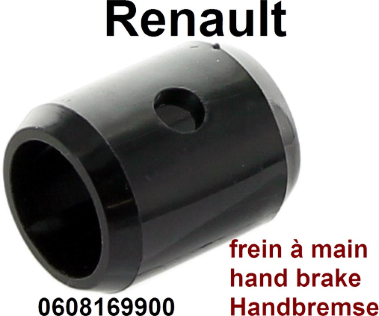 Führung (aus Kunststoff) für den Handbremshebel. Passend für alle Renault, mit dem Handbremshebel unter dem Armaturenbrett. Renault R4, R5, 6, R12