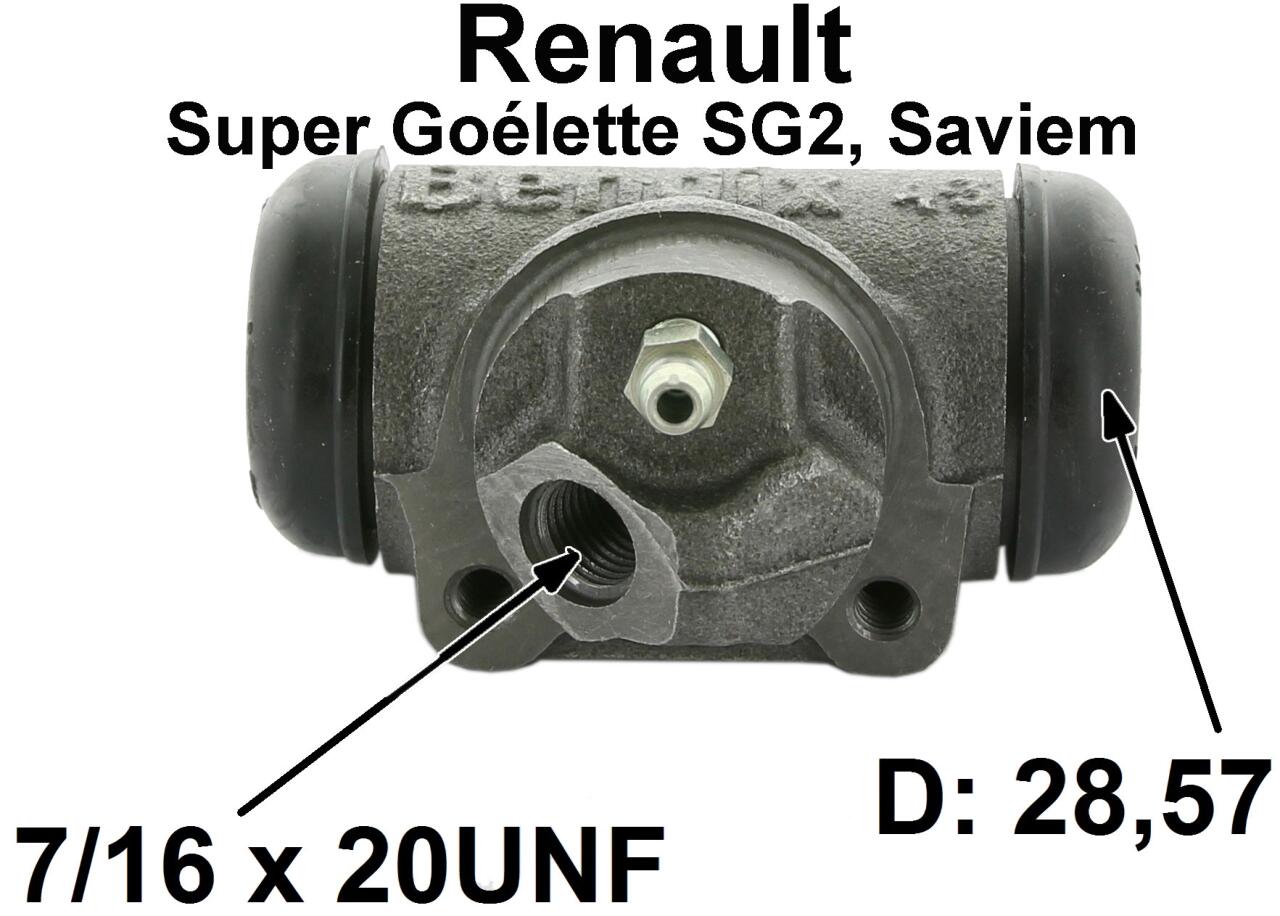 SG2, Radbremszylinder hinten rechts. Passend für Renault SG2 (Renault Super Goélette SG2, Saviem), von Baujahr 1965 bis Ende der Serie