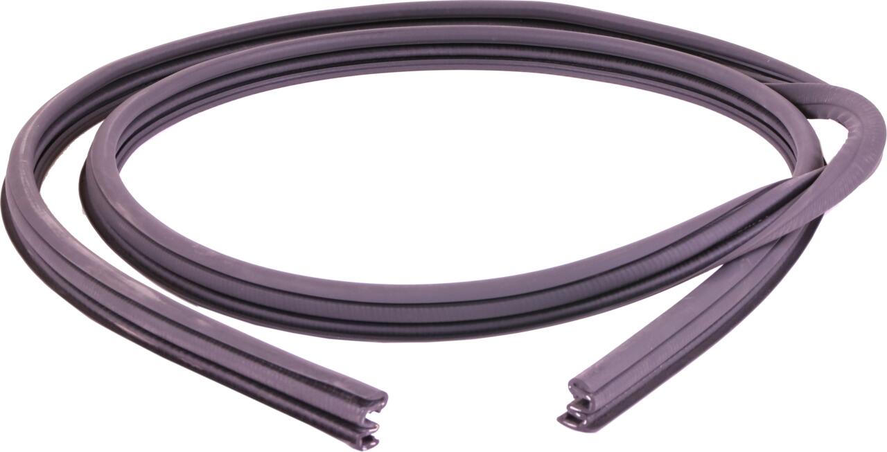 R4 F6, Schiebefenster Gummidichtung (Führung der Scheiben, Gleitlager), für die Seitenscheiben im Kastenaufbau. Passend für Renault R4 F6 (R2370)