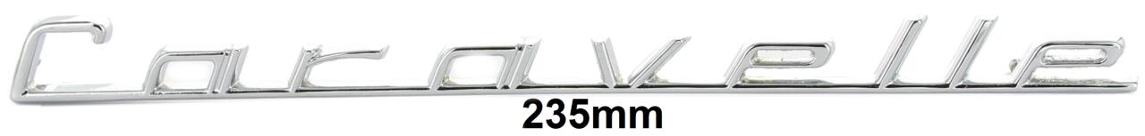 Caravelle, Emblem Schriftzug: "Caravelle". Komplett aus Metall gefertigt. Länge: 235mm. Höhe: 18mm.
