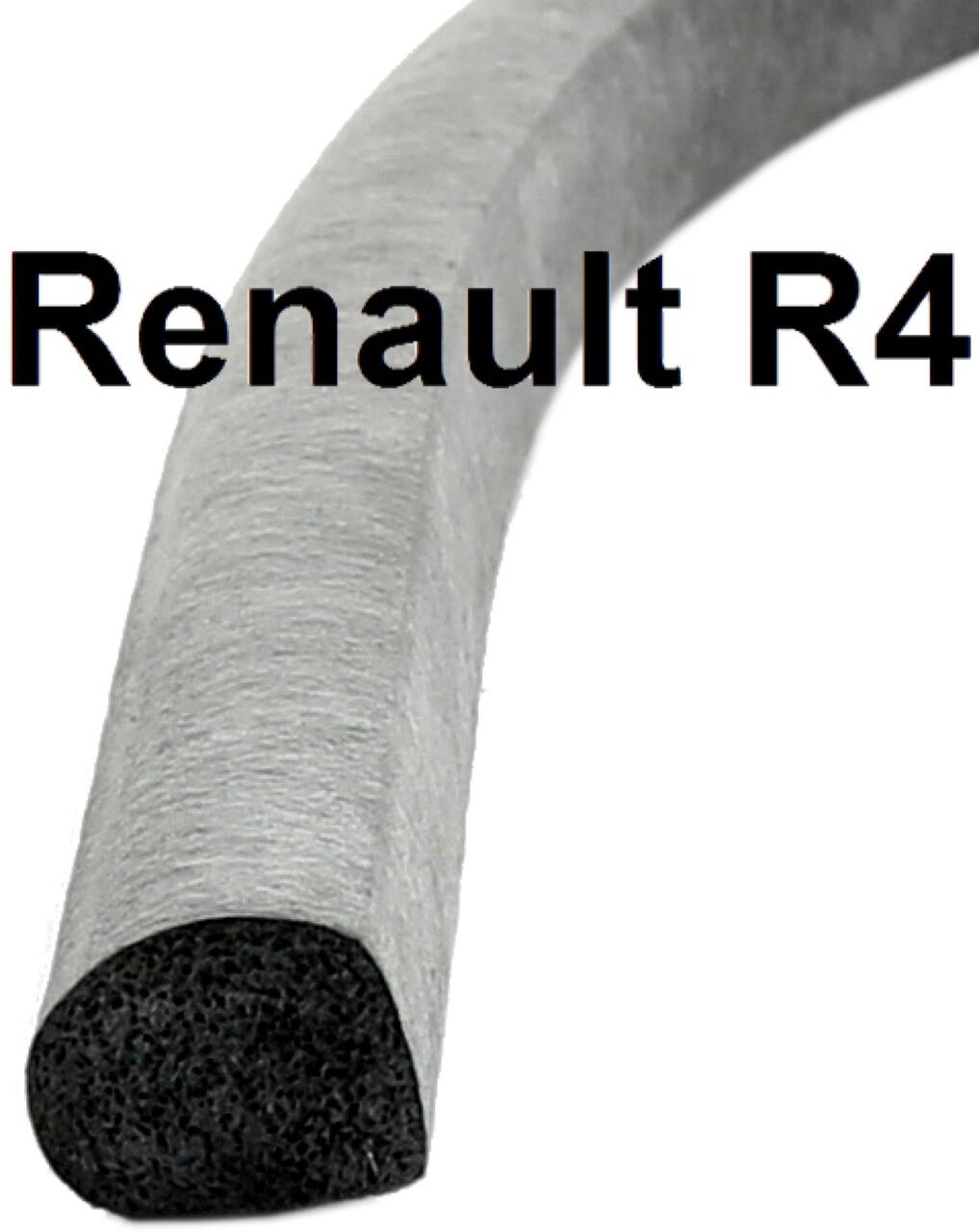 R4, Türdichtung, als Meterware. Passend für Renault R4. Es ist ein Moosgummiprofil (Vollprofil)