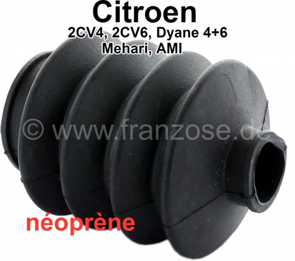 Citroen-2CV - Schuiflaars midden aandrijfas, gemaakt van neopreen! Geschikt voor Citroen 2CV6 + 2CV4. Ne