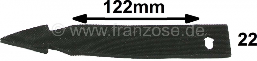 Citroen-2CV - Rubberen kabelbinder, als origineel. 122 mm lang. Gemaakt in Duitsland.