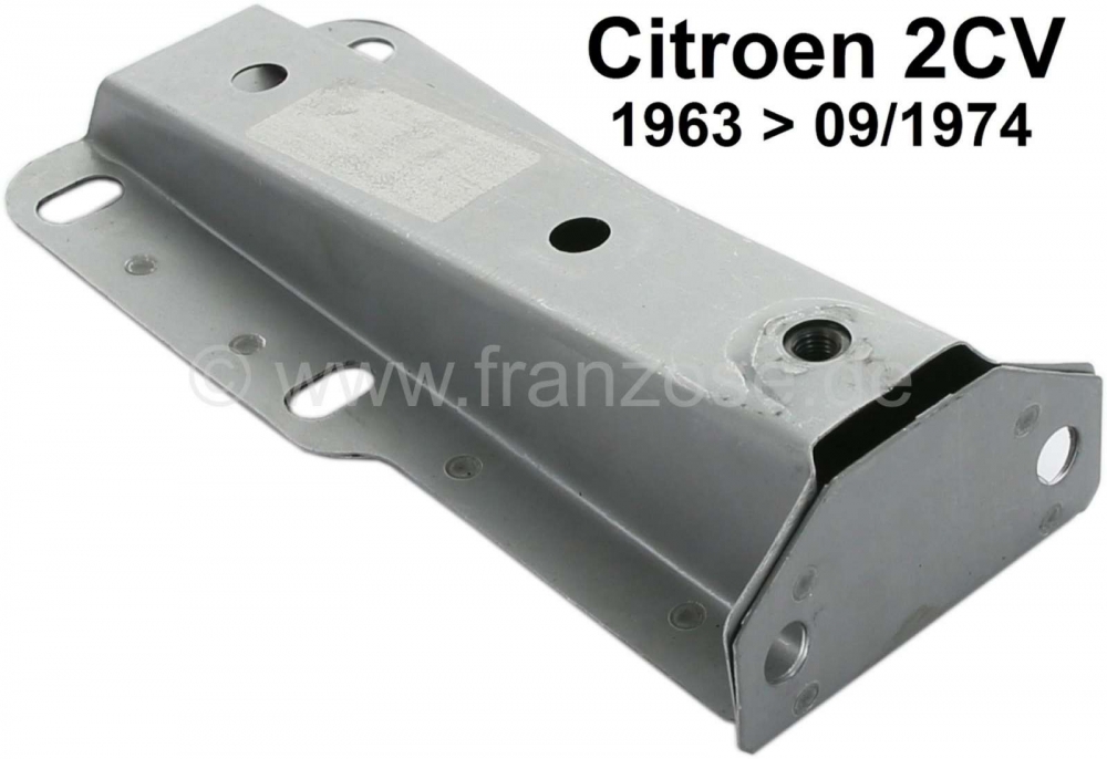 Citroen-2CV - Achterbumper beugel, voor Citroen 2CV6 + 4. De beugel is voor de lage (9cm) bumper. Geïns