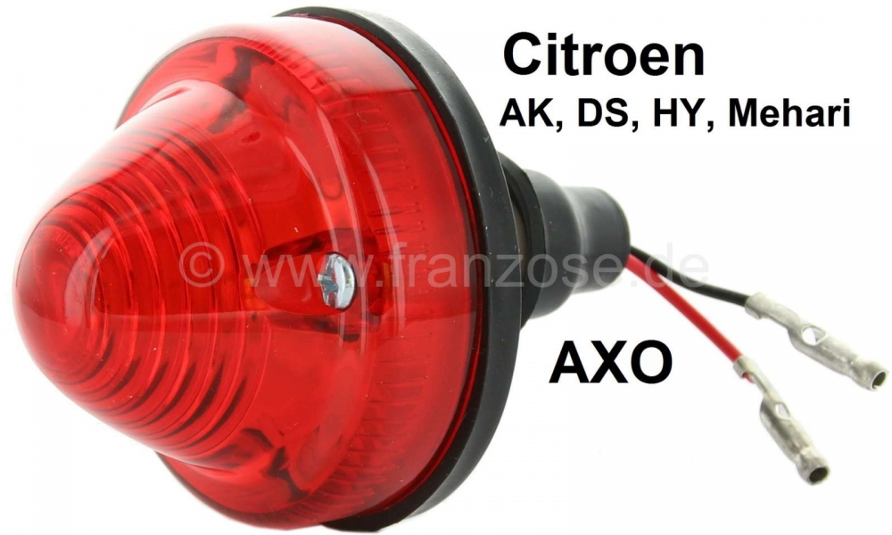 Sonstige-Citroen - Achterlicht + remlicht, rond, (licht met 2 gloeidraden). 70mm diameter. Geschikt voor Citr