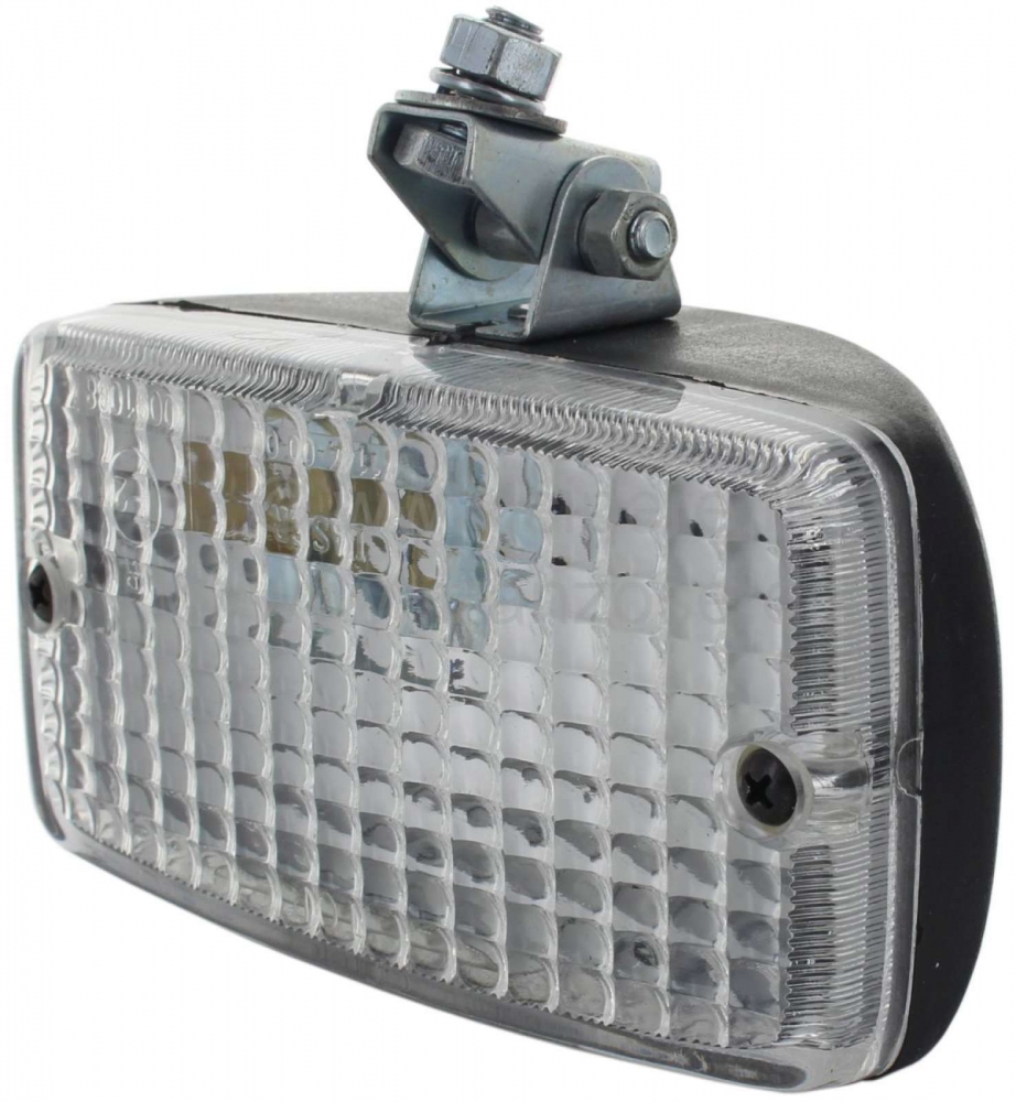 Citroen-2CV - Achteruitrijlicht replica (Hella). De behuizing is gemaakt van kunststof. Breedte 120mm, h