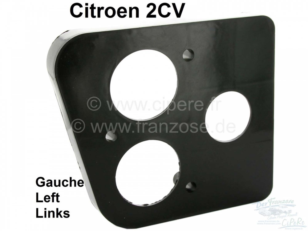 Citroen-2CV - Afstandsbus achterlicht, links achter. Geschikt voor Citroen 2CV. Kleur zwart.