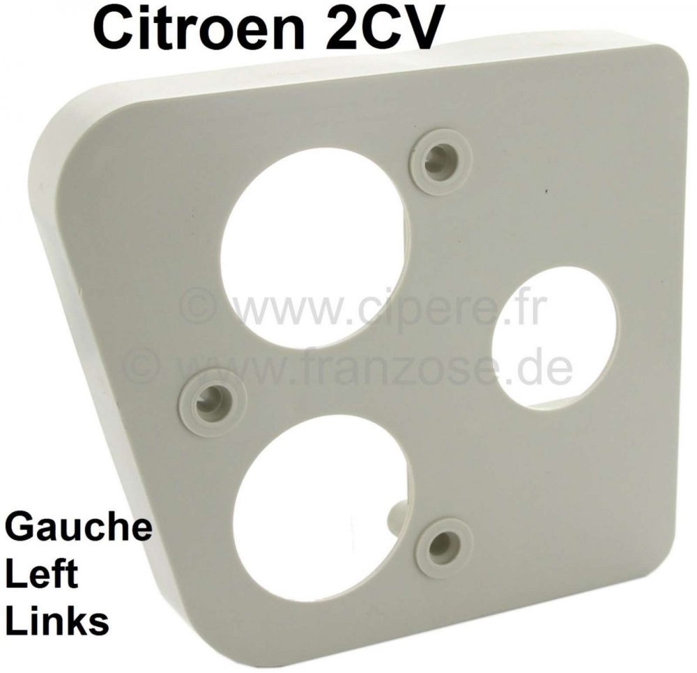 Citroen-2CV - Afstandsbus achterlicht, links achter. Geschikt voor Citroen 2CV. Kleur grijs. Of. Nr. AZ5