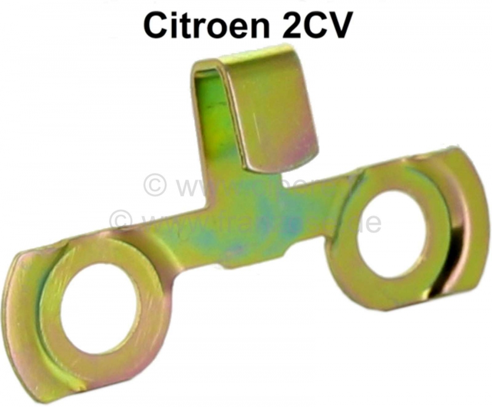 Citroen-2CV - Achterremschoenen, borgplaatje voor de moer van het onderste excentriek. Geschikt voor Cit