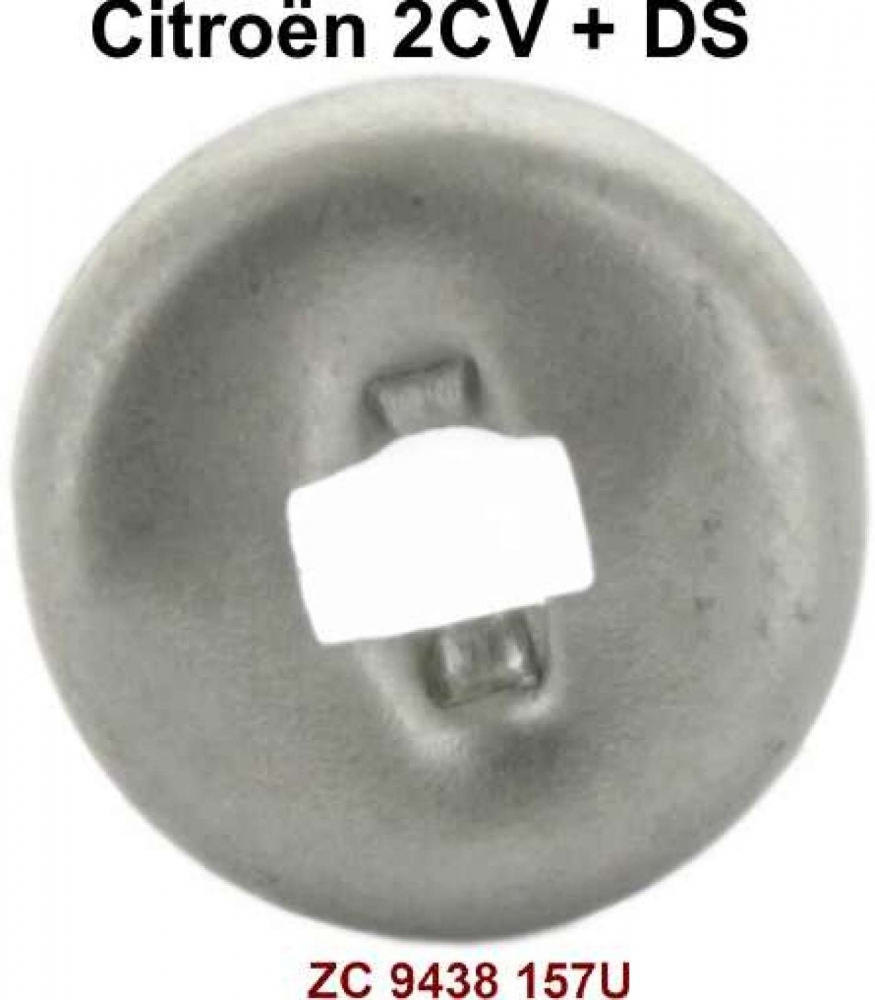 Citroen-2CV - Remschoen zijdelingse veerschijf, voor de drukveer op de remschoenen. Geschikt voor Citroe