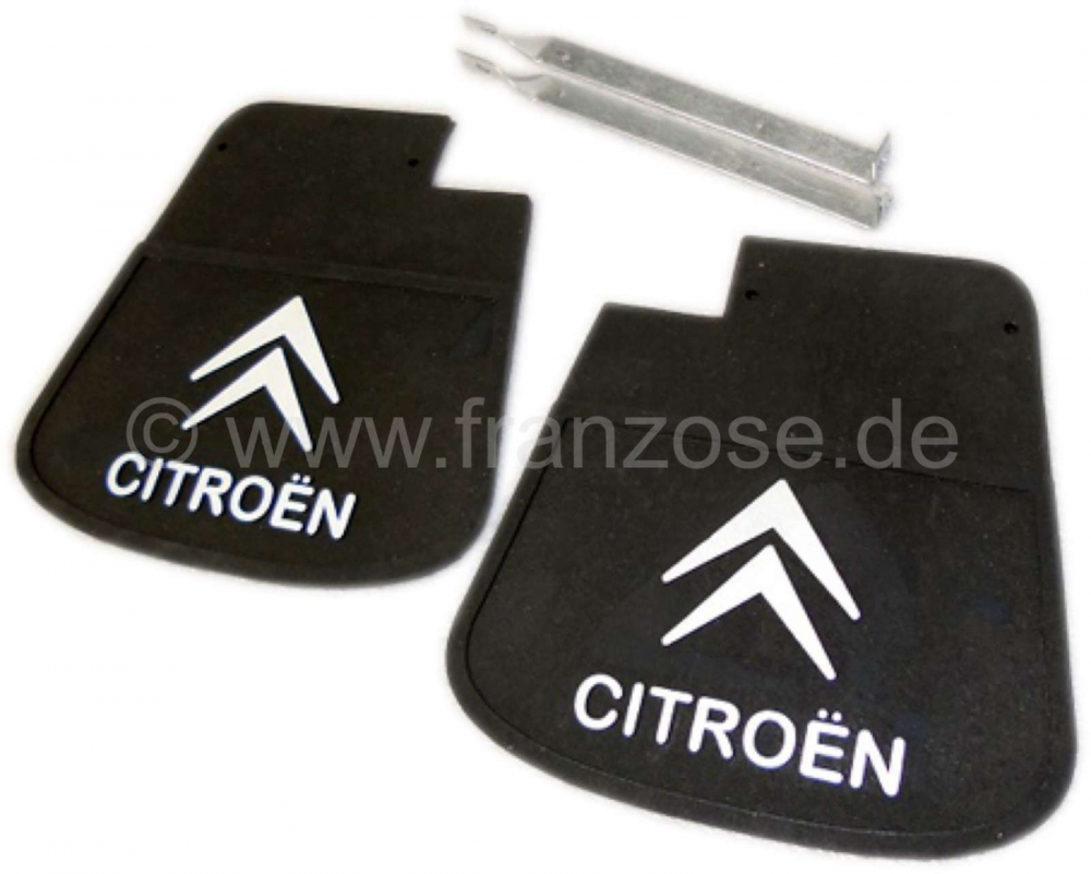 Alle - 2CV, achterspatbord. Achterspatbord (1 paar), met beugel. Geschikt voor Citroen 2CV.