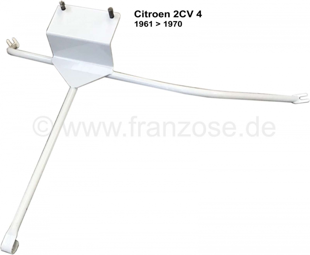 Citroen-2CV - Metalen reservewielhouder. Geschikt voor Citroen 2CV4 (425cc), van modeljaar 1961 tot 1970