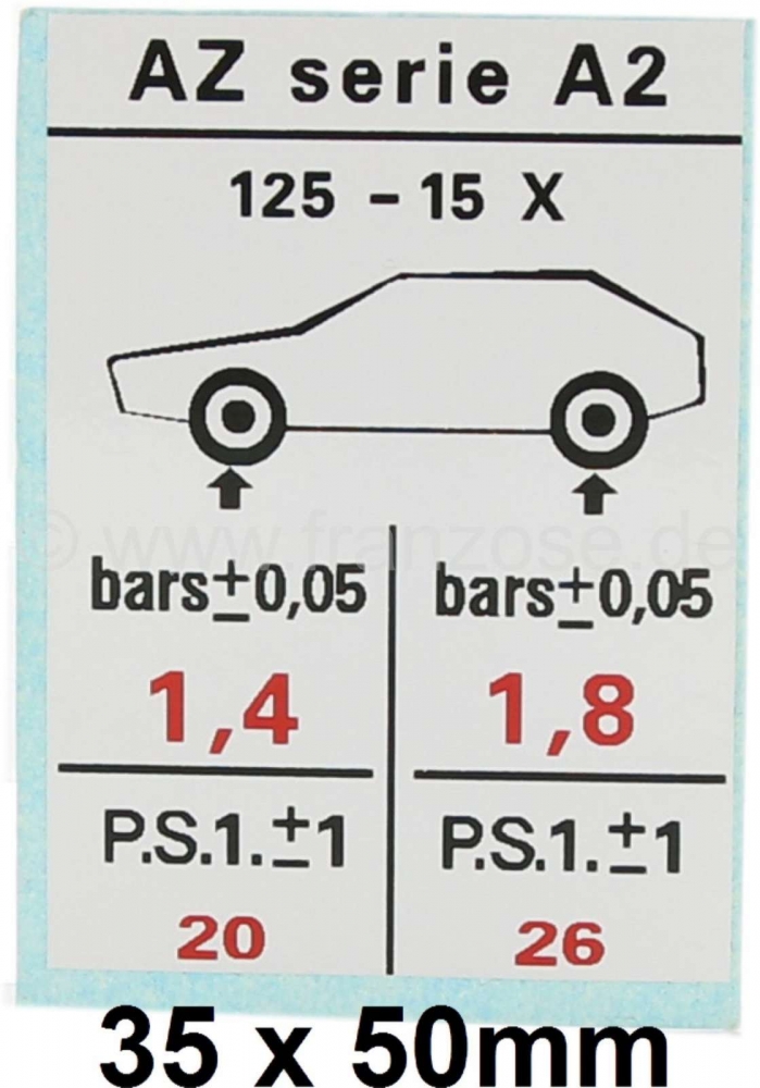 Citroen-2CV - Luchtdruk