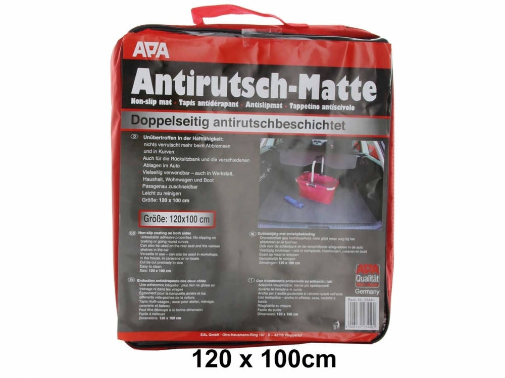 Citroen-2CV - Antislipmat 120 x 100 cm (kofferbakmat). Kan afzonderlijk op maat worden gesneden. Nooit m