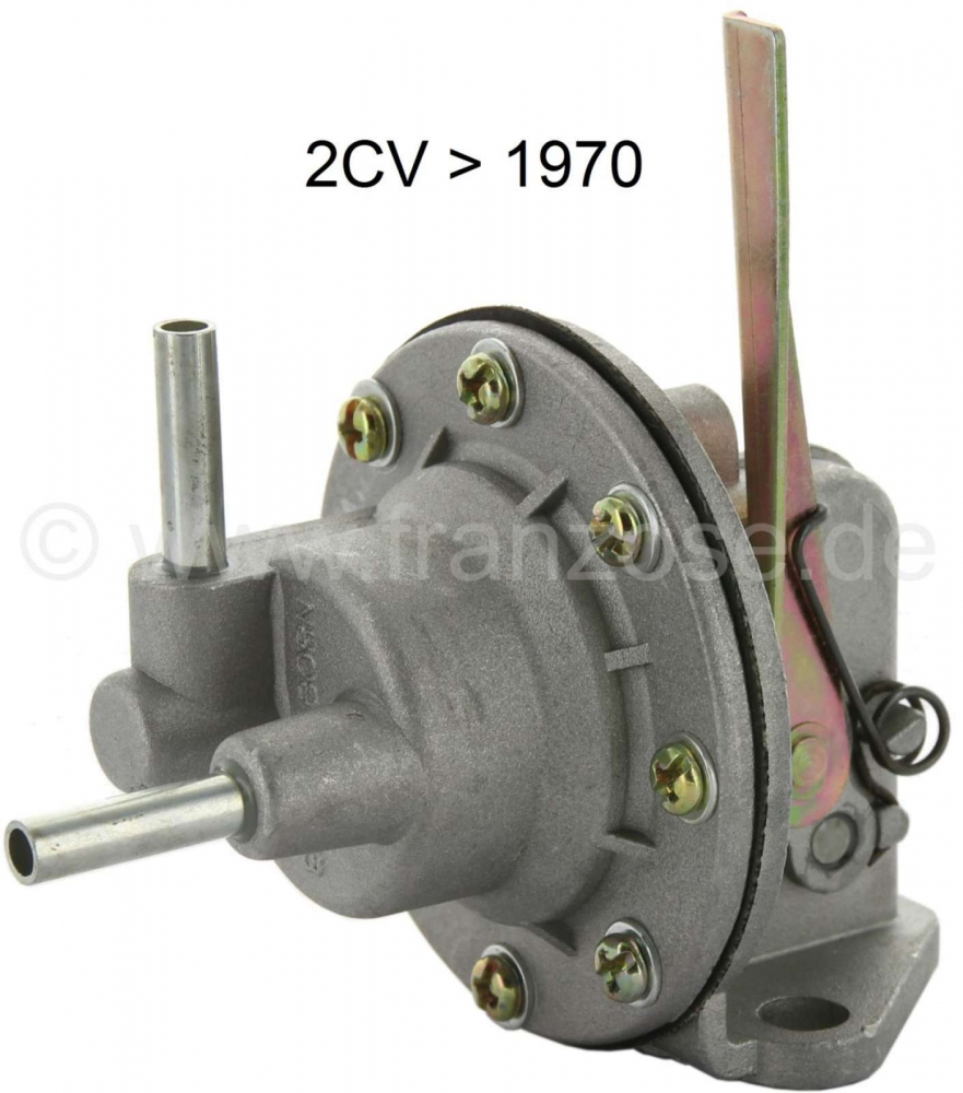 Citroen-2CV - Benzinepomp voor 2CV tot 1970! Horizontale inlaat, met hendel voor handpomp! Na vele jaren