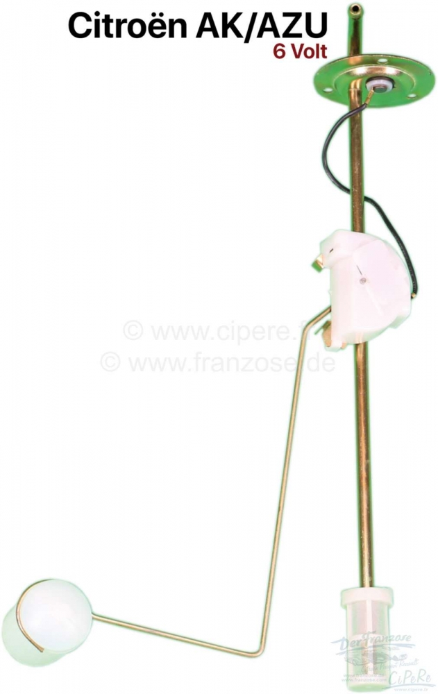 Citroen-2CV - Brandstoftanksensor voor Citroen AK/AZU (box eend), 6 volt. Reproductie! De tanksensoren w
