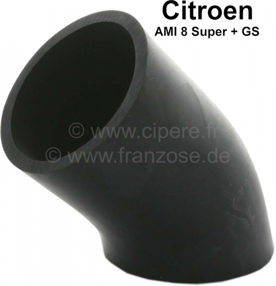Citroen-2CV - AMI/GS, rubberen luchtinlaat voor het luchtfilter (alleen voor metalen luchtfilters). Gesc