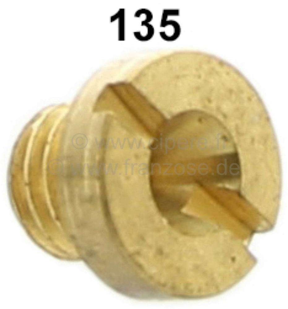 Citroen-2CV - Carburateursproeier voor ronde Solex carburateurs (niet geschikt voor ovale carburateurs).