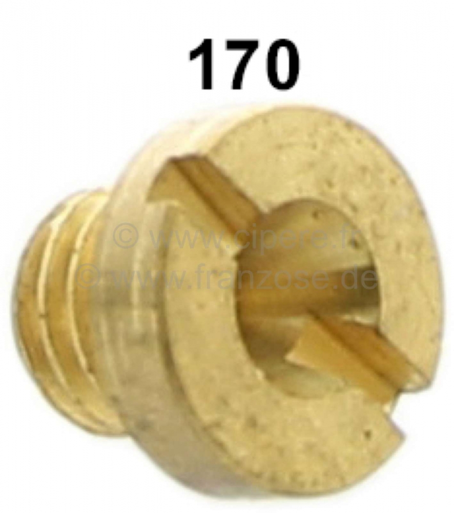 Citroen-2CV - Carburateursproeier voor ronde Solex carburateurs (niet geschikt voor ovale carburateurs).