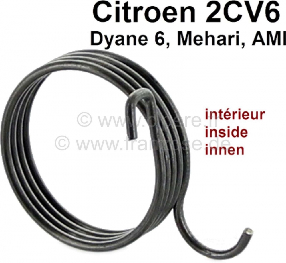 Citroen-2CV - Gasklepveer binnen, eerste versie. Geschikt voor 2CV6 met ovale carburateur.