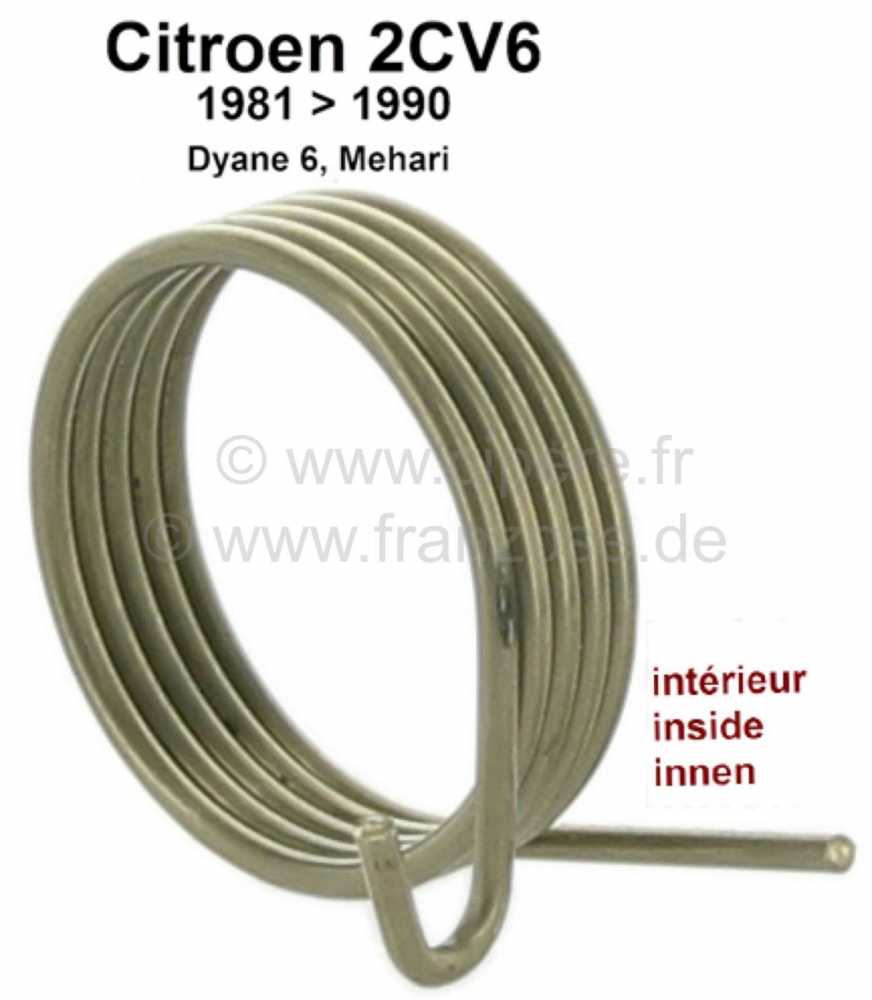 Citroen-2CV - Gasklepveer binnen, voor 2CV6 met ovale carburateur. De buitenste gasklepveer heeft ons nr