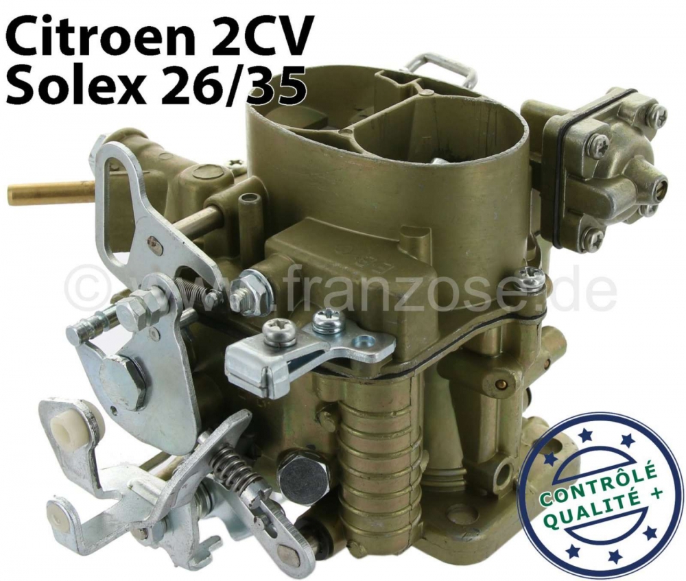 Citroen-2CV - Ovale carburateur (nieuw onderdeel), voor Citroen 2CV6. Alle carburateurs worden door ons 