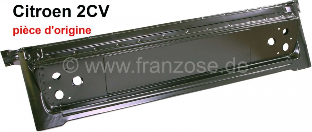Alle - 2CV, achterplaat voor Citroen 2CV (origineel). De achterplaat is de laatste versie, geïns