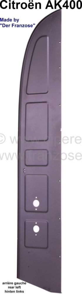 Citroen-2CV - AK 400, achterpaneel links in doosbody. Geschikt voor Citroen AK400, zeer goede kwaliteit.