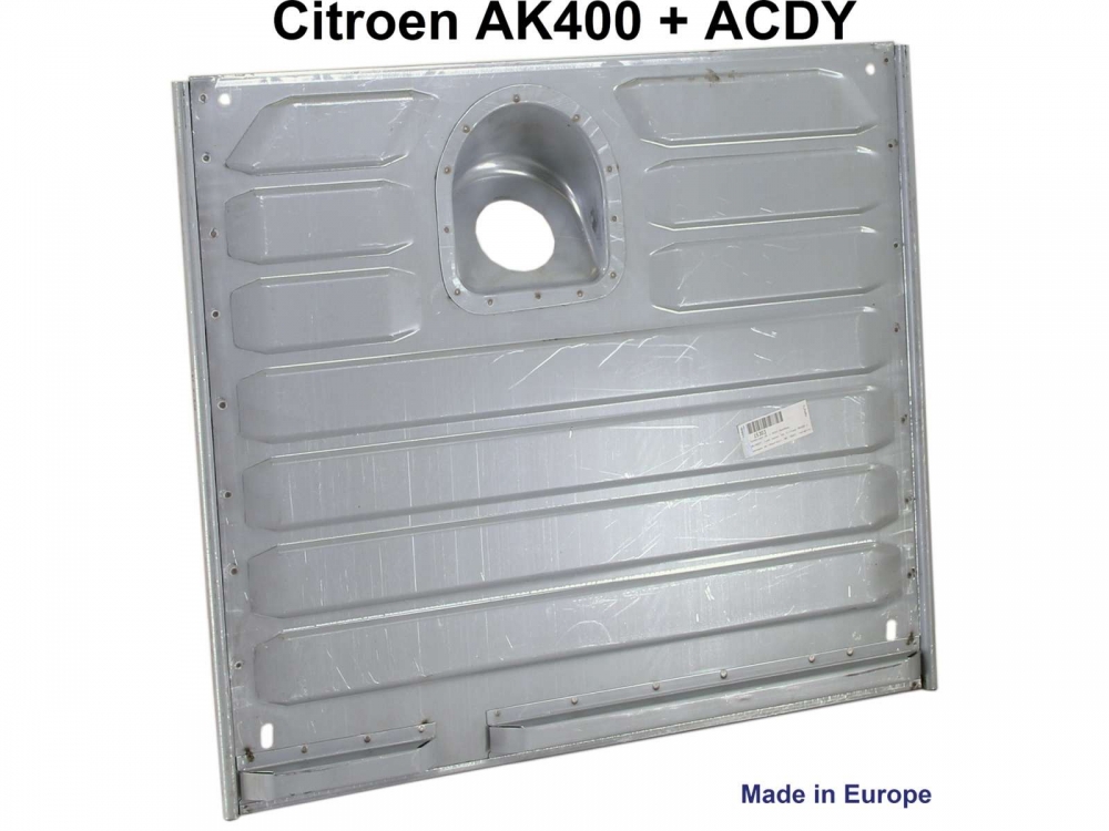 Citroen-2CV - AK/ACDY, brandstofvulpaneel voor Citroen AK400 + ACDY. Groot golfplaat, reproductie. Gemaa