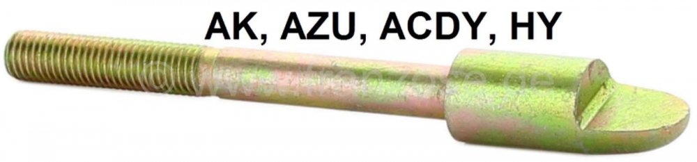 Citroen-2CV - AK/AZU/ACDY/HY, borgbout voor de reservewielklep.