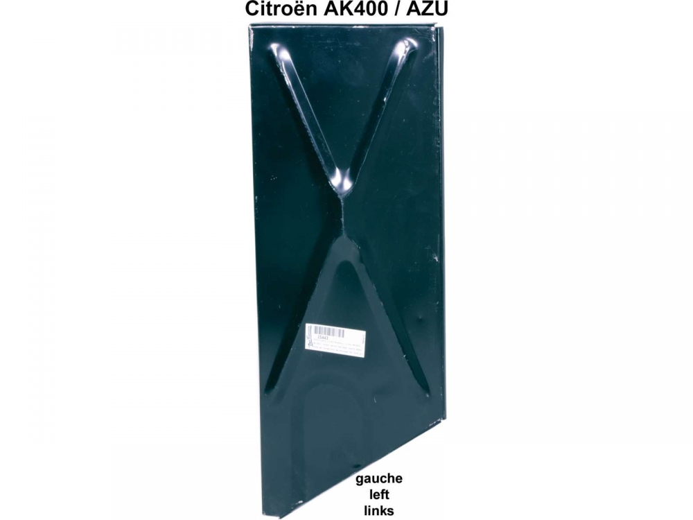 Citroen-2CV - AK/AZU, schot links in wielkast. (Plaatwerk tussen reservewiel + wielkast.) Geschikt voor 