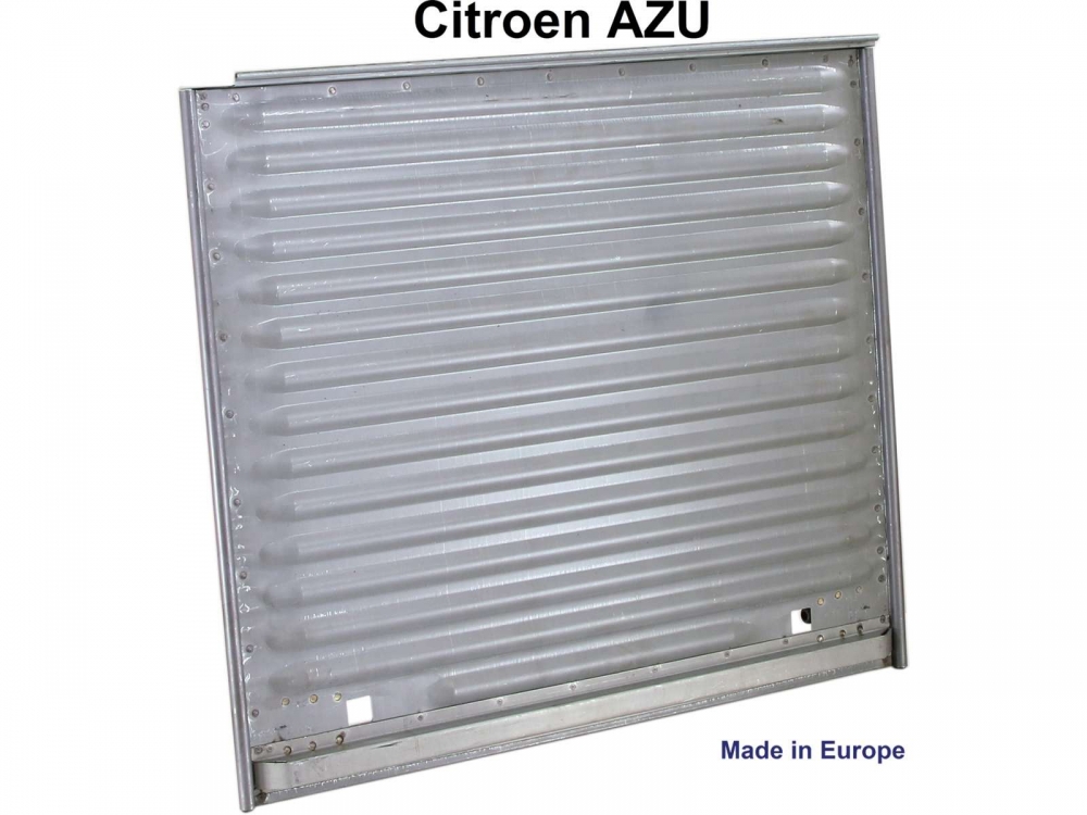 Citroen-2CV - AZU, reservewielhoes voor Citroen AZU 250, klein gegolfd plaatstaal. Het plaatwerk is elek