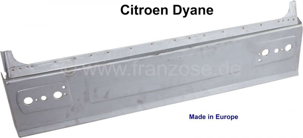 Citroen-2CV - Dyane, achterste eindplaat. Reproductie. Geschikt voor Dyane berline. Gemaakt in Europa.