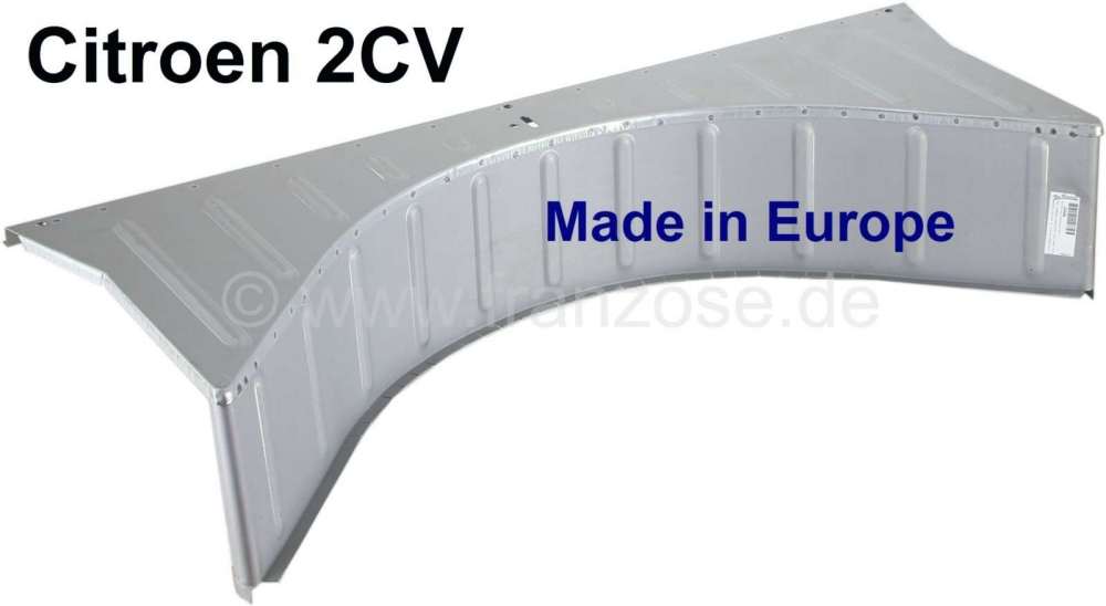 Citroen-2CV - 2CV, kofferplaat met bovenste verbindingsplaat. (zonder kofferplaat onder reservewiel). Ge